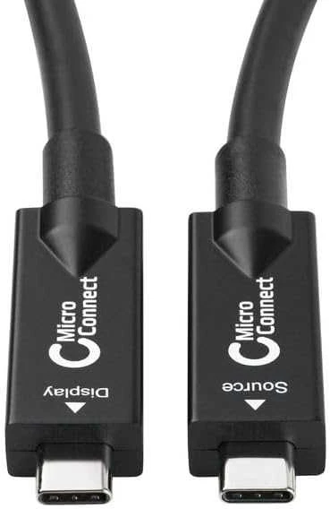 USB MicroConnect USB-C - USB-C kabelis 7,5 m, juodas (USB3.2CC7OP)