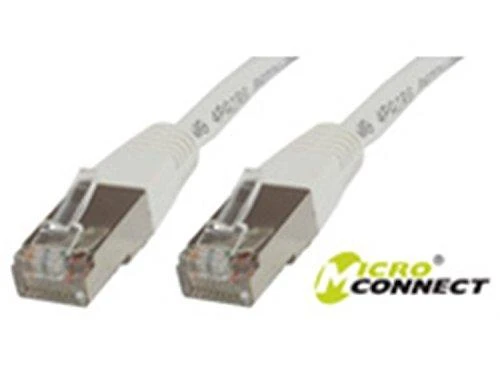 MicroConnect RJ-45/RJ-45 kat.6 1m Baltas (SSTP601W)
