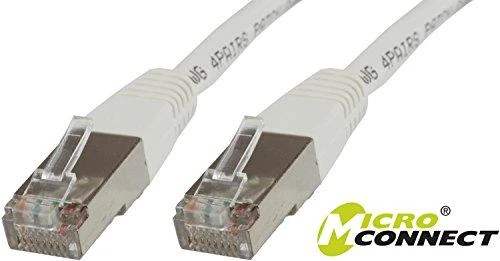 MicroConnect RJ-45 / RJ-45 kat.6 3m Baltas (SSTP603W)