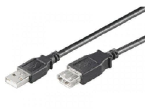 Kabelis USB MicroConnect USB-A - USB-A 0.3 m Juodas (USBAAF03B)