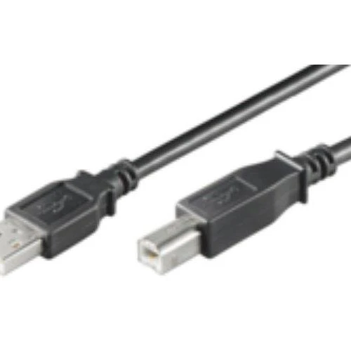 MicroConnect Kabelis MICRO_CONNEC USB TypeA M, USB TypeB M, 0.1m, juodas