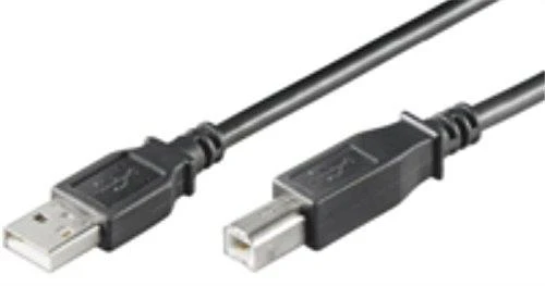 MicroConnect Kabelis MICRO_CONNEC USB TypeA M, USB TypeB M, 0.1m, juodas