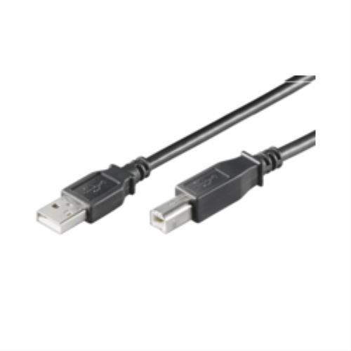 Kabelis USB MicroConnect USB-A - 0.3 m Juodas (USBAB03B)