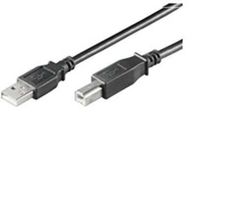 MicroConnect Kabelis MICRO_CONNEC USB TypeA M, USB TypeB M, 1.8m, juodas
