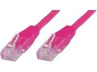 MicroConnect RJ-45/RJ-45, kat.6, U/UTP, rožinė, 5m (UTP605PI)