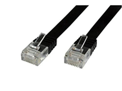 MicroConnect RJ-45/RJ-45 kat.6 U/UTP Juodas 10m (V-UTP610S-FLAT)