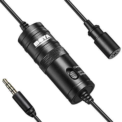 Mikrofonas BOYA 65-18000 HZ, 6.3 mm stereo adapteris, juodas / BY-M1 / BOYA10003