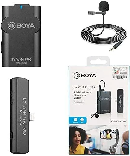 Boya Lavalier belaidis mikrofonas BY-WM4 Pro-K3, skirtas iOS