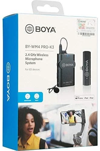 Boya Lavalier belaidis mikrofonas BY-WM4 Pro-K3, skirtas iOS