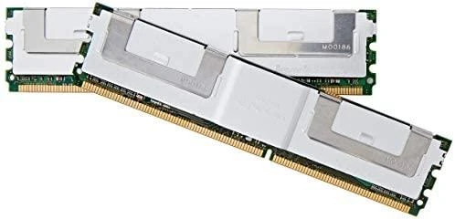 DDR2 atminties moduliai su baltu radiatoriumi