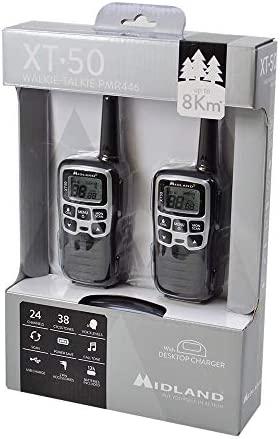 Midland racijos XT50 PMR446, 24 kanalų, iki 8 km, USB įkrovimas, C1178