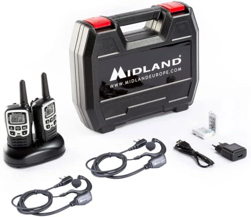 ALAN PMR MIDLAND XT50 rankinio radijo lagaminas