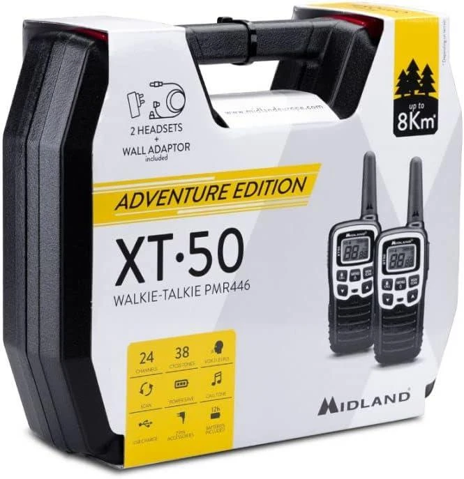 ALAN PMR MIDLAND XT50 rankinio radijo lagaminas