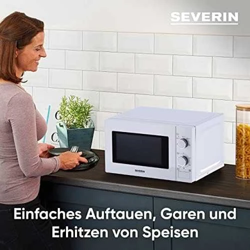Severin MW 7770 mikrobangų krosnelė Baltas Solo mikrobangų krosnelė Stalviršis 20 L 700 W