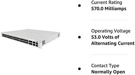 Maršrutizatorius MIKROTIK L5 48x 1GbE PoE jungtys 4x 10GbE SFP+ 2x 40Gbps QSFP+ 1U stovo montavimas