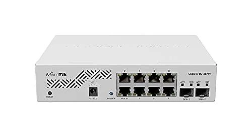 MikroTik | Debesis Maršrutizatorius Switch | CSS610-8G-2S+IN | Tvarkomas žiniatinklis | Montuojamas ant stovo | Gigabit Ethernet (vario) jungtys kiekis 8 | SFP+ jungtys kiekis 2