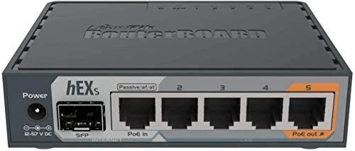 Maršrutizatorius MIKROTIK MT RB760iGS MikroTik RB760iGS hEX S L4 256MB RAM, 5xLAN, 1xUSB, 1xSFP, 1xPoE output