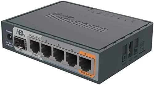 Maršrutizatorius MIKROTIK MT RB760iGS MikroTik RB760iGS hEX S L4 256MB RAM, 5xLAN, 1xUSB, 1xSFP, 1xPoE output