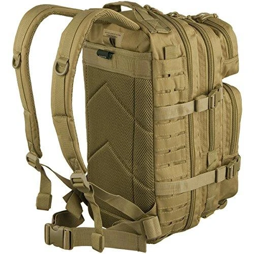 Kuprinė Mil-tec Assault lazerinis Cut SM, coyote, smelio spalvos,20L