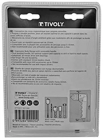 Tivoly Gręžtuvo/suktuvo priedas 90° adapteris, max 10mm. Fiksuotas, rankinis mecenatas