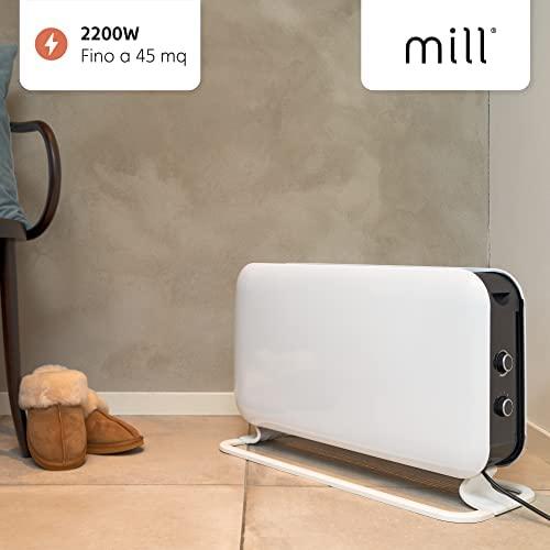 Konvekcinis šildytuvas Mill CO2200MECMAX, 2200 W, Galios lygių skaičius 3, Tinka kambariams iki max 30 m², Baltas
