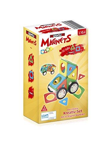 Millennium Magnets Cars, 8 Dreiecke, 12 Quadrate, 2 Räders.