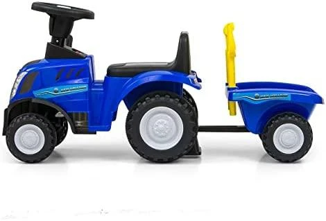 Milly Mally Jeździk Vežimėlis „New Holland T7“ traktorius, mėlynas