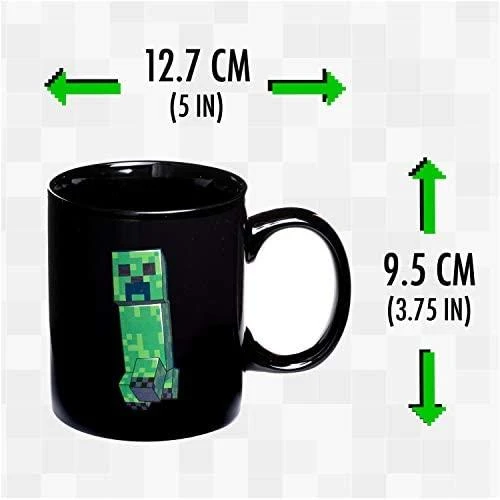 Paladone Minecraft Creeper į karštį reaguojantis puodelis