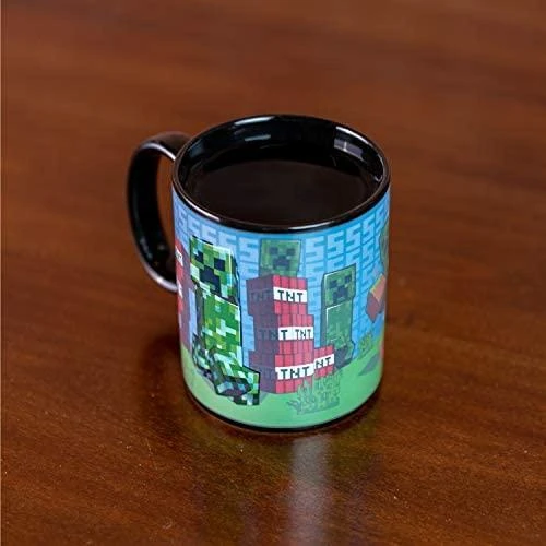 Paladone Minecraft Creeper į karštį reaguojantis puodelis