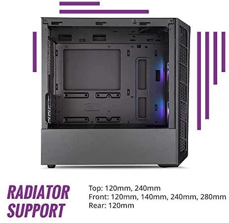 COOLER MASTER PC Case MasterBox MB311L ARGB mini bokštelis