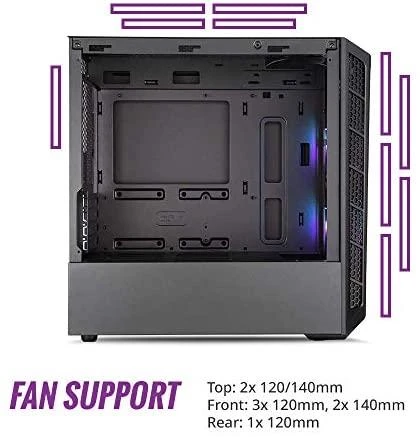 COOLER MASTER PC Case MasterBox MB311L ARGB mini bokštelis