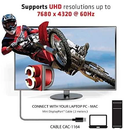 Club 3D Club3D Mini-DP-Kabelis 1.4 HBR3 32,4Gb/s 2m 8K60Hz St/St mažmeninė prekyba