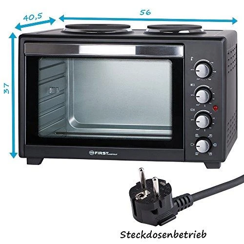 Elektrinė krosnelė First Austria Mini orkaitė su kaitvietėmis | 45L (FA-5045-4)