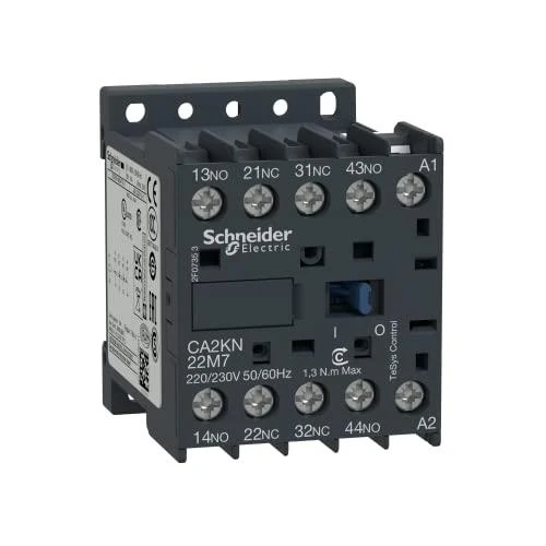 Schneider Electric „Schneider“ pagalbinis kontaktorius 10A 2NO 2R 230V AC (CA2KN22P7)