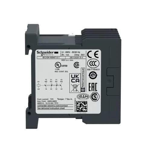 Schneider Electric „Schneider“ pagalbinis kontaktorius 10A 2NO 2R 230V AC (CA2KN22P7)