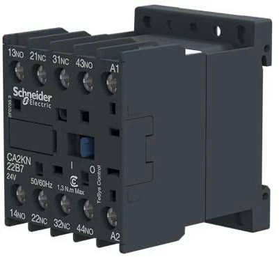 Schneider Electric „Schneider“ pagalbinis kontaktorius 10A 2NO 2R 24V AC (CA2KN22B7)