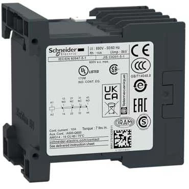 Schneider Electric „Schneider“ pagalbinis kontaktorius 10A 2NO 2R 24V AC (CA2KN22B7)