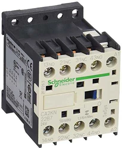 Schneider Electric „Schneider“ pagalbinis kontaktorius 10A 2NO 2R 24V AC (CA2KN22B7)
