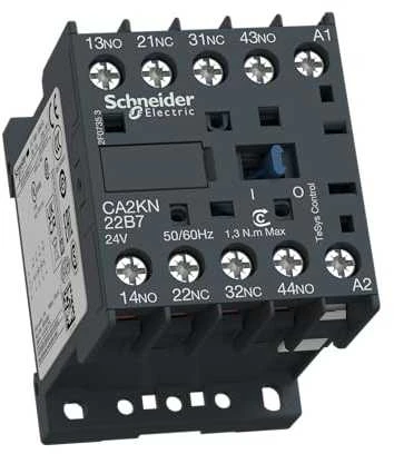 Schneider Electric „Schneider“ pagalbinis kontaktorius 10A 2NO 2R 24V AC (CA2KN22B7)