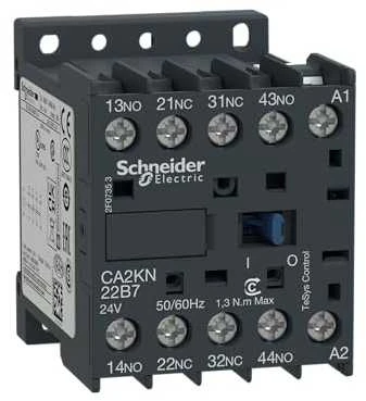 Schneider Electric „Schneider“ pagalbinis kontaktorius 10A 2NO 2R 24V AC (CA2KN22B7)