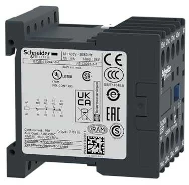 Schneider Electric „Schneider“ pagalbinis kontaktorius 10A 2NO 2R 24V AC (CA2KN22B7)