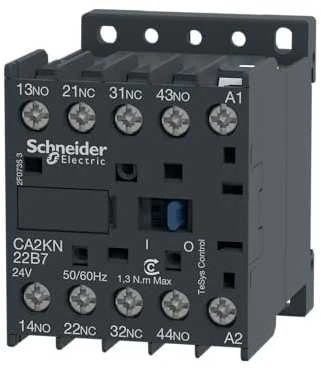 Schneider Electric „Schneider“ pagalbinis kontaktorius 10A 2NO 2R 24V AC (CA2KN22B7)