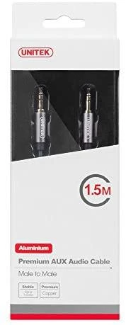 UNITEK Y-C922ABK Unitek Cable miniJack 3,5mm (M) - 3,5mm (M) TWIST Y-C922ABK