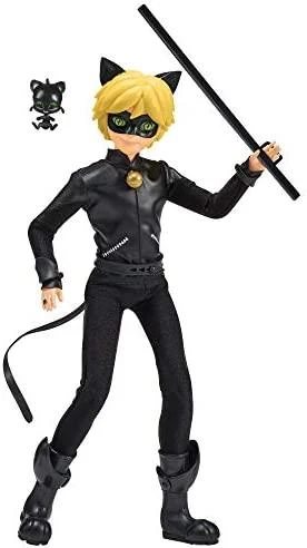 Bandai Lėlė Miraculous Juodas Kot Cat Noir + priedai