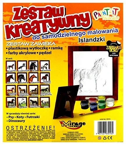 Kūrybinės tapybos rinkinys. Mirage Hobby Islandijos arklys