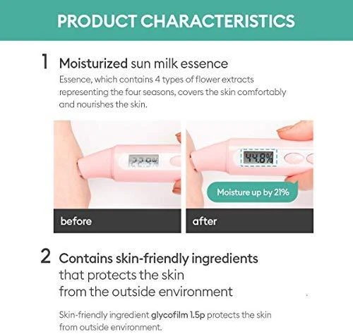 "Missha" apsauginis veido pienelis nuo saulės SPF 50 Sun (All Around Safe Block Essence Sun Milk) 70 ml