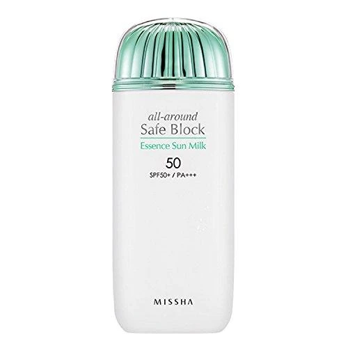 "Missha" apsauginis veido pienelis nuo saulės SPF 50 Sun (All Around Safe Block Essence Sun Milk) 70 ml
