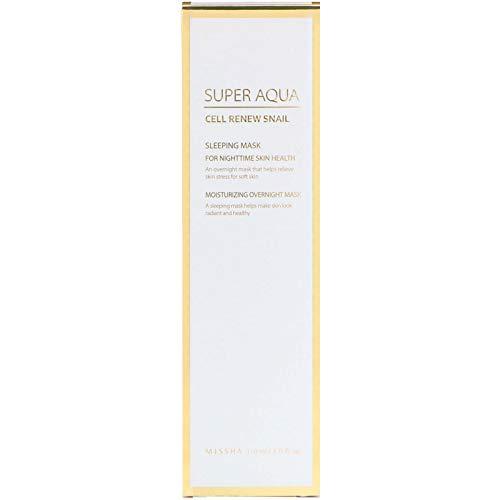 Missha Super Aqua Cell Renew Snail Sleeping Mask Maseczka całonocna su wyciągiem ze śluzu ślimaka 110ml