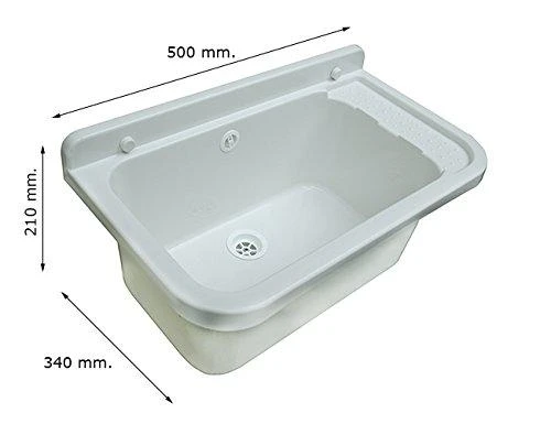 Hydroland Polipropileno plautuvė 55x34x21 balta