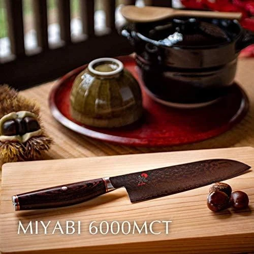 Zwilling Braun MIYABI Santoku virėjo peilis, plienas, 180 mm, sidabras / ruda, 34074-181-0